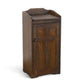 Homestead Trash Box 34 Inch Tall Rough Sawn Mahogany Dark Brown by Casagear home BM323736