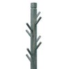 Rena Coat Hat Rack Stand 8 Wood Stems 72’’ Rustic Green Mahogany BM325367