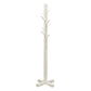 Rena Coat, Hat Rack Stand, 8 Wood Stems, 72" Rustic White Mahogany