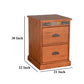 Marv File Cabinet 2 Drawers with Built-in Rails 30’’ Brown Mindi BM325386