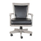 Zeka Game Chair with Wheels Tilt Swivel and Gas Lift Gray Mahogany BM325417