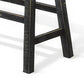 Rena Bar Height Bench Angled Legs 33’’ Rustic Black Mahogany Wood BM325439