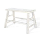 Rena Counter Height Bench 33’’ Rustic White Sand Mahogany Wood Frame BM325444