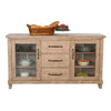 Anva Sideboard Buffet Console 2 Doors 3 Drawers 65’’ Brown Wood BM325457