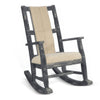 Rena Rocking Chair, Cushion Seat and Back, Black Mahogany Mindy Wood