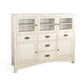 Rena Sideboard Buffet Console, 5 Doors, 5 Drawers, 59" White Wood