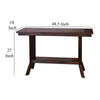 Odel Sofa Table 1 Shelf Dark Brown Mahogany Rectangular 49’’ Top BM325495