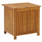 Outdoor Storage Box Table Acacia Wood with Flip Top Slatted Frame BM325596