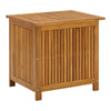 Outdoor Storage Box Table, Acacia Wood with Flip Top, Slatted Frame