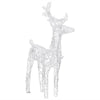 4pc Outdoor Reindeer n Sleigh Christmas Decoration 240 Blue LEDs BM325615