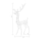 Outdoor Reindeer Christmas Decoration 140 Cool White LED Lights BM325633