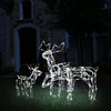 Meyi 3pc Outdoor Reindeer Family Christmas Decor, 229 Cool White LED