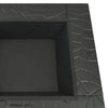 Outdoor Fire Pit with Poker and Mesh Cover 32’’ Black Steel Frame BM325640