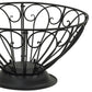 Outdoor Fire Pit with Poker and Mesh Cover 30’’ Black Steel Frame BM325647