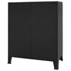 Storage Tall Dresser Chest 4 Spacious Drawers Black Metal Frame BM325678