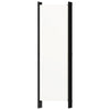 Folding Room Divider 79x71’’ White Fabric Black Iron Frame 4 Panel BM325679