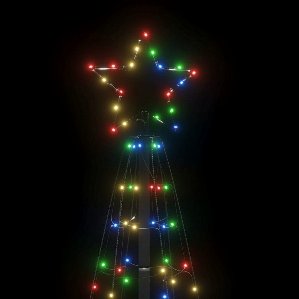 Hiko 6 Foot Lighted Metal Christmas Tree with LED 8 Multicolor Effect BM325707