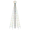 Hiko 6 Foot Lighted Metal Christmas Tree with LED, 8 Multicolor Effect