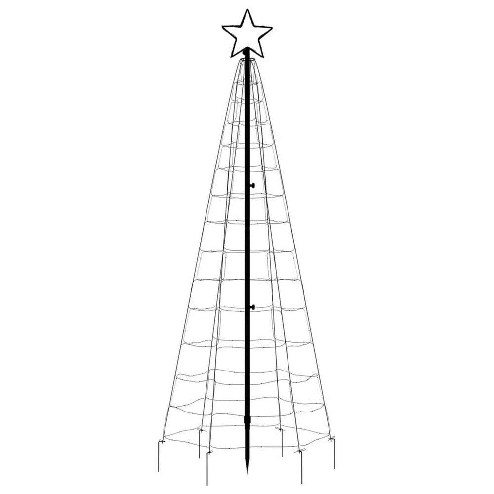 Hiko 6 Foot Lighted Metal Christmas Tree with LED 8 Warm White Effect BM325708