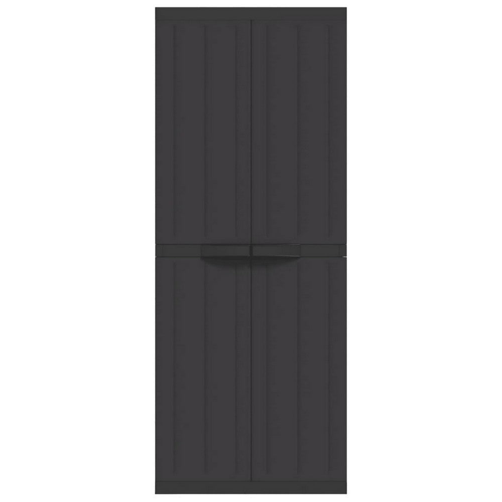 Dore 65" Garage Storage Cabinet Lockable, Outdoor Weatherproof, Black