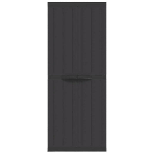 Dore 65" Garage Storage Cabinet Lockable, Outdoor Weatherproof, Black