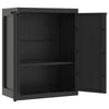 Dore 34in Garage Storage Cabinet Lockable Outdoor Weatherproof Black BM325710