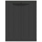 Dore 34in Garage Storage Cabinet Lockable, Outdoor Weatherproof, Black