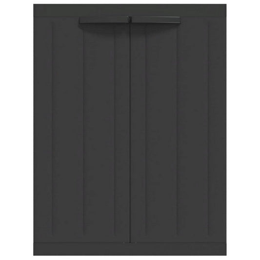 Dore 34in Garage Storage Cabinet Lockable, Outdoor Weatherproof, Black