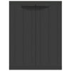 Dore 34in Garage Storage Cabinet Lockable, Outdoor Weatherproof, Black