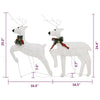 Garden 6pc Reindeer Christmas Decoration Set 120 LEDs Cool White BM325725