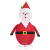 Santa Claus Figurine Christmas Decoration, USB, LED, Red White 24"