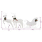 Garden 2pc Reindeer and Sleigh Christmas Decoration 60 LEDs White BM325743