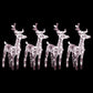 Garden 4pc Reindeer Christmas Decoration, 160 LEDs, Warm White Lights