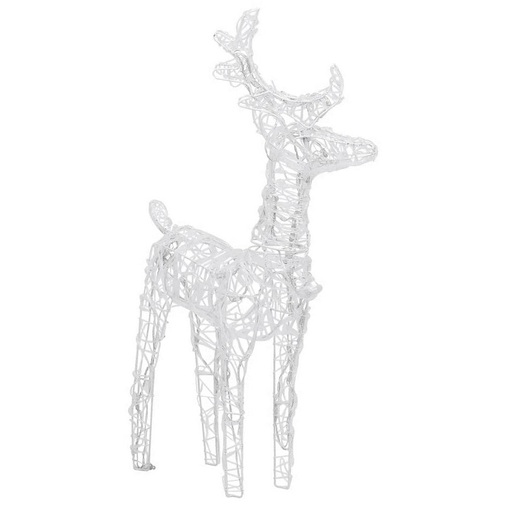 Garden 4pc Reindeer Christmas Decoration 160 LEDs Warm White Lights BM325744