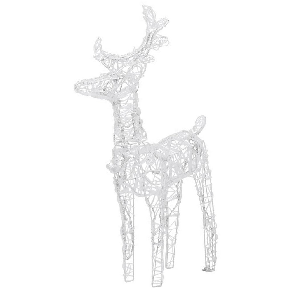 Garden 4pc Reindeer Christmas Decoration 160 LEDs Warm White Lights BM325744