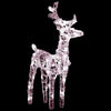 Set of 2 Christmas Reindeer Acrylic and 40 Warm White LED Lights BM325755