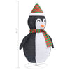 Mani Christmas Decora 4 ft Snow Penguin 120 LED Light White Black BM325758