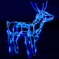 Outdoor 299 LED Lit Reindeer Family 3pc Set Ocean Blue Steel BM325770