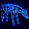 Outdoor 299 LED Lit Reindeer Family 3pc Set Ocean Blue Steel BM325770