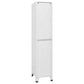 Nova Tall Locker Cabinet 71’’ 3 Compartments White Steel Metal BM325781