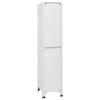 Nova Tall Locker Cabinet 71’’ 3 Compartments White Steel Metal BM325781