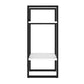 Zoe Standing Bookshelf 28’’ Tall 2 Shelves Black and White Wood BM325785