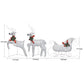 Outdoor Christmas Reindeer and Sleigh Decoration 60 Silver LED Lights BM325803