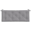 Claire Outdoor Cushion for Bench, Tufted Gray Oxford Fabric, 47"