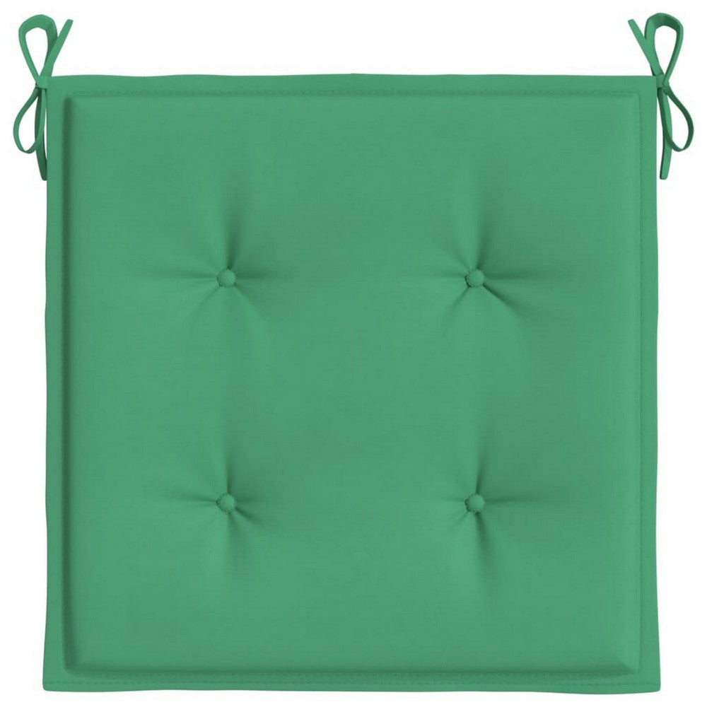 Zia 6pc Outdoor Cushions for Patio Chair Tufted Green Oxford Fabric BM326240