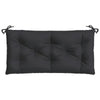 Claire Outdoor Cushion for Bench, Tufted Black Oxford Fabric, 39"