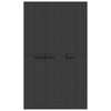 Kion Outdoor Storage Cabinet w 2 Doors Shelves 38’’ Classic Black BM326249