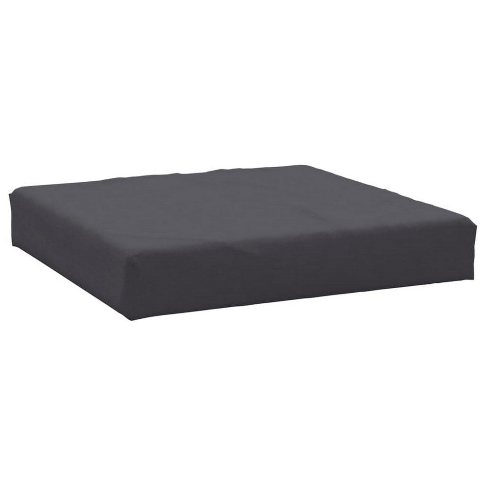 Outdoor Pallet Cushion Set of 2 Square Dark Gray Oxford Fabric BM326270