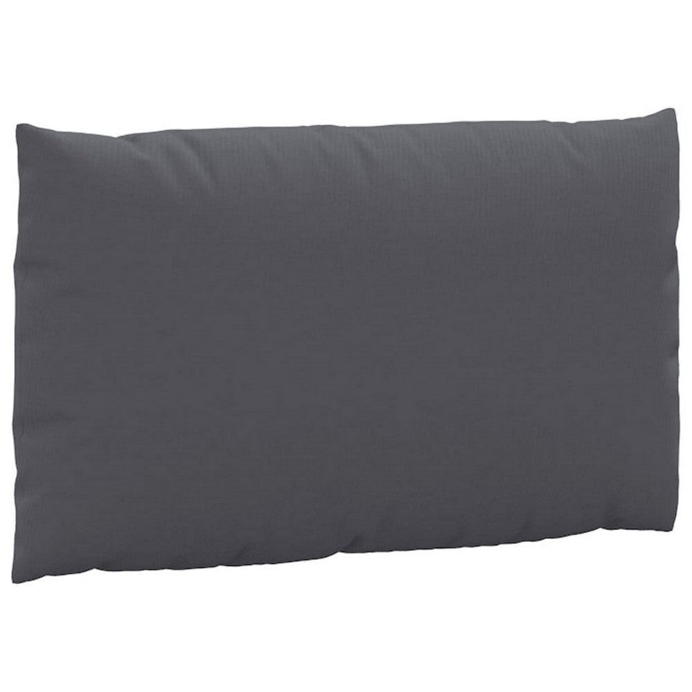 Outdoor Pallet Cushion Set of 2 Square Dark Gray Oxford Fabric BM326270