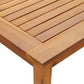 Outdoor Dining Table 55’’ Rectangular Top Natural Brown Acacia Wood BM326273